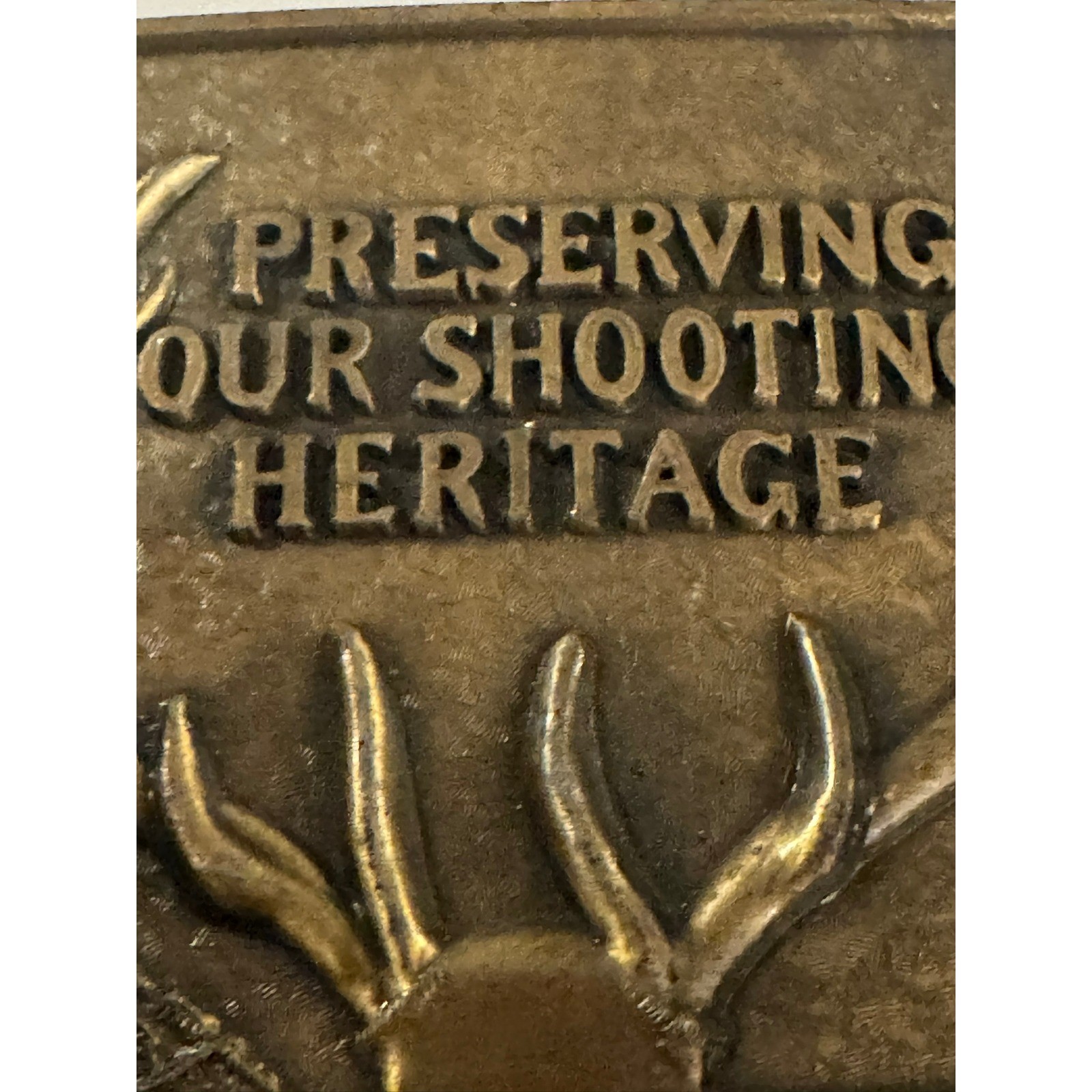NRA Whittington Center Belt Buckle Preserving Our Shooting Heritage Antlers