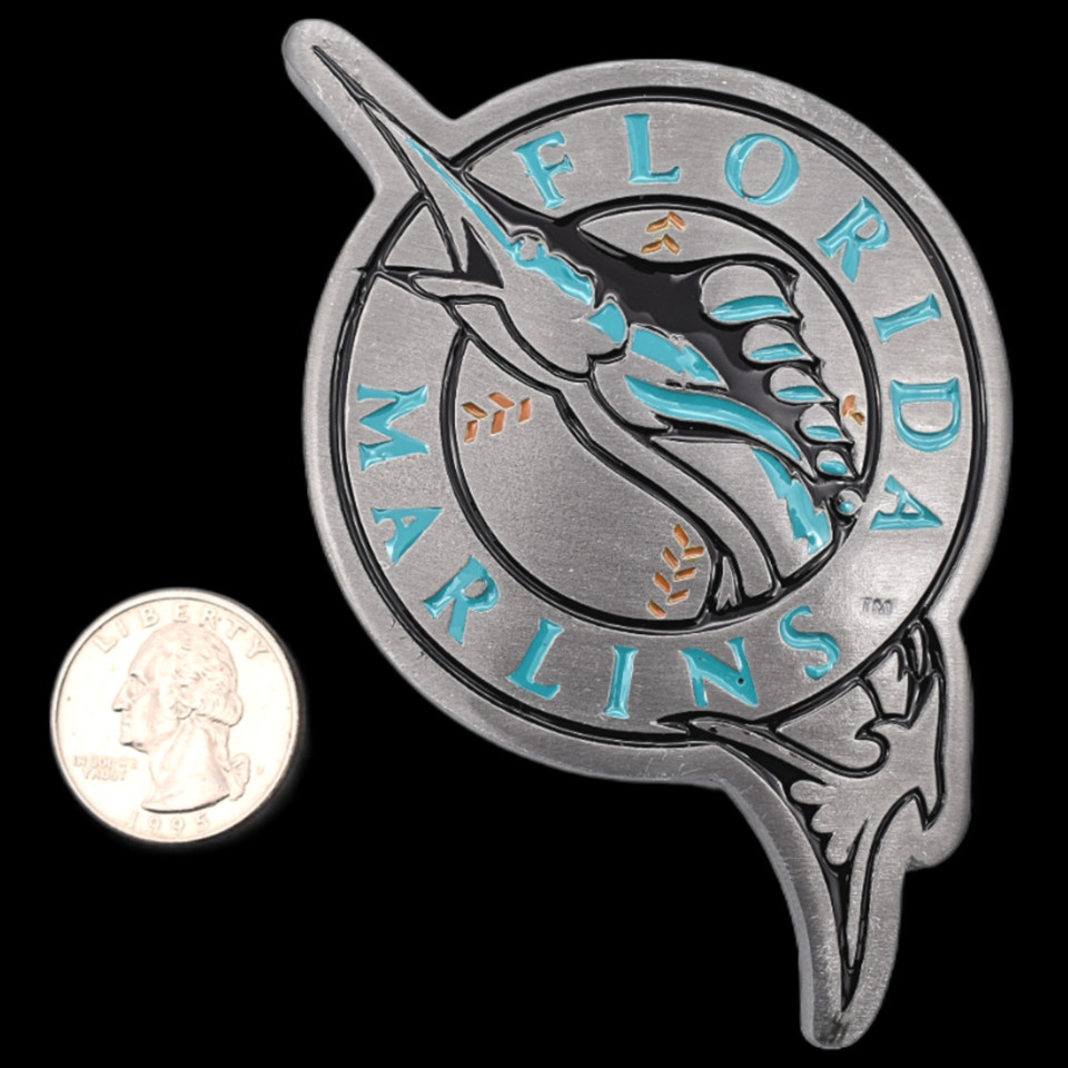 Florida Marlins MLB Major League Baseball Team Belt Buckle (New Old Stock)
