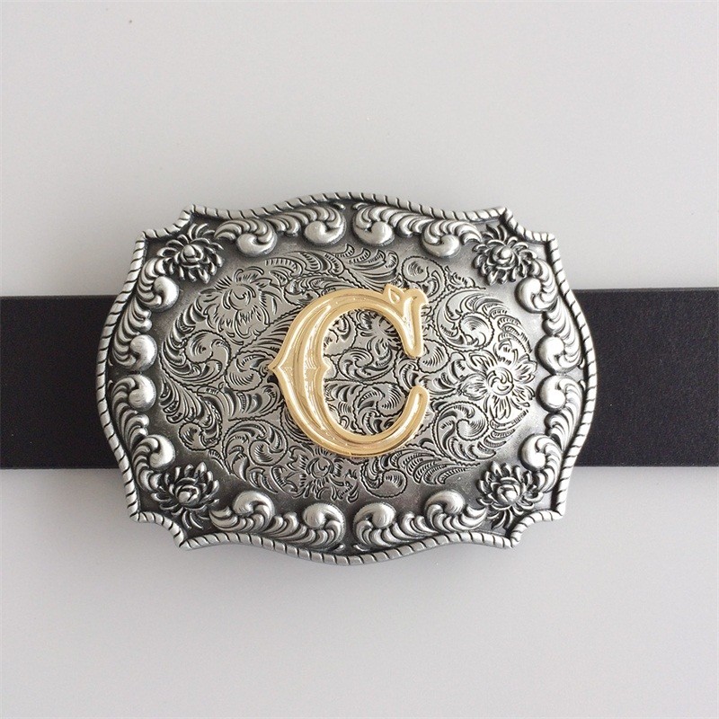 Western Initial Letter C Belt Buckle Gurtelschnalle also Stock in US