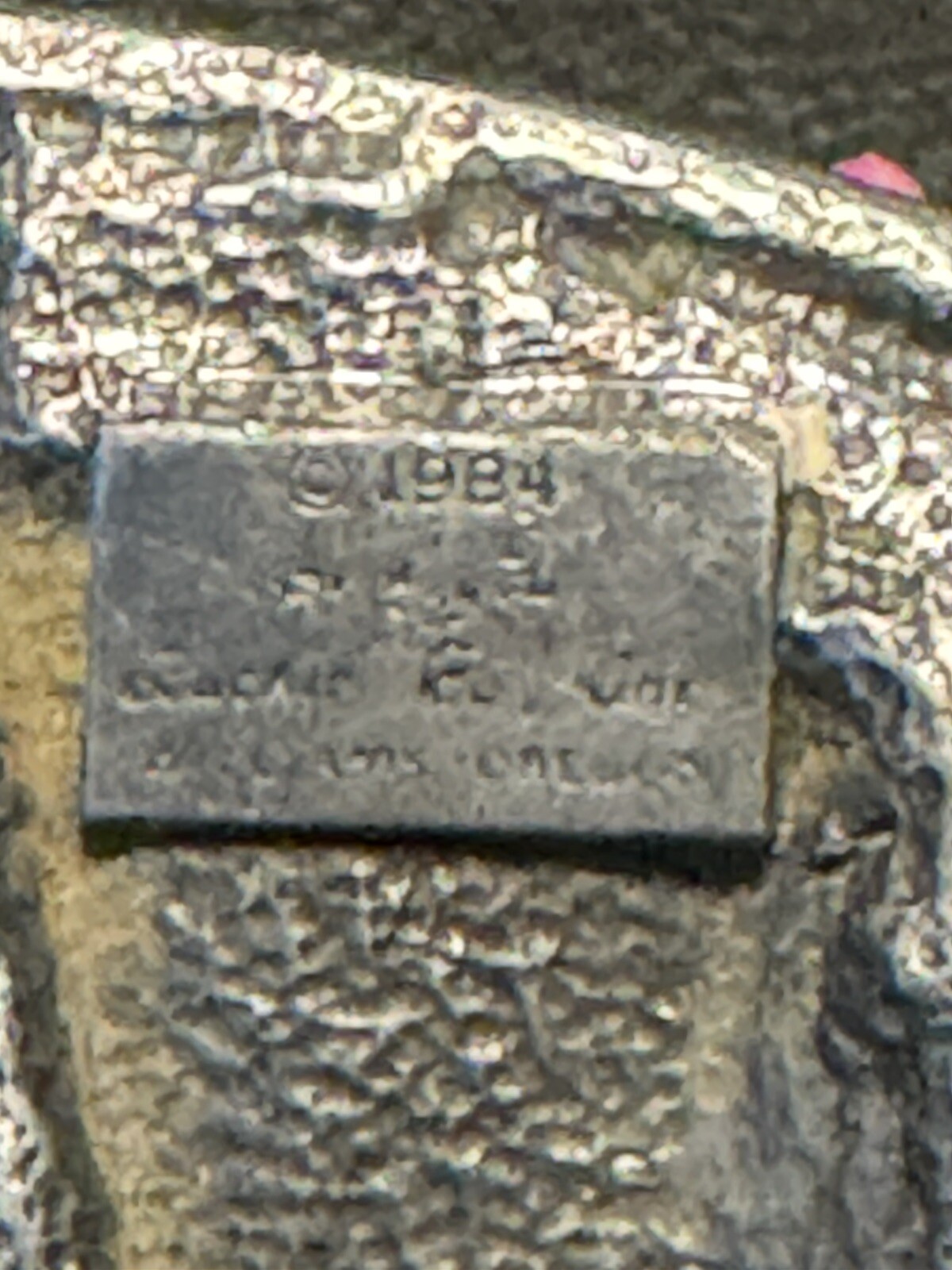 VTG SISKIYOU ARIZONA GOLD PANNING PEWTER BELT BUCKLE AG-7 1984 WILLIAMS OREGON