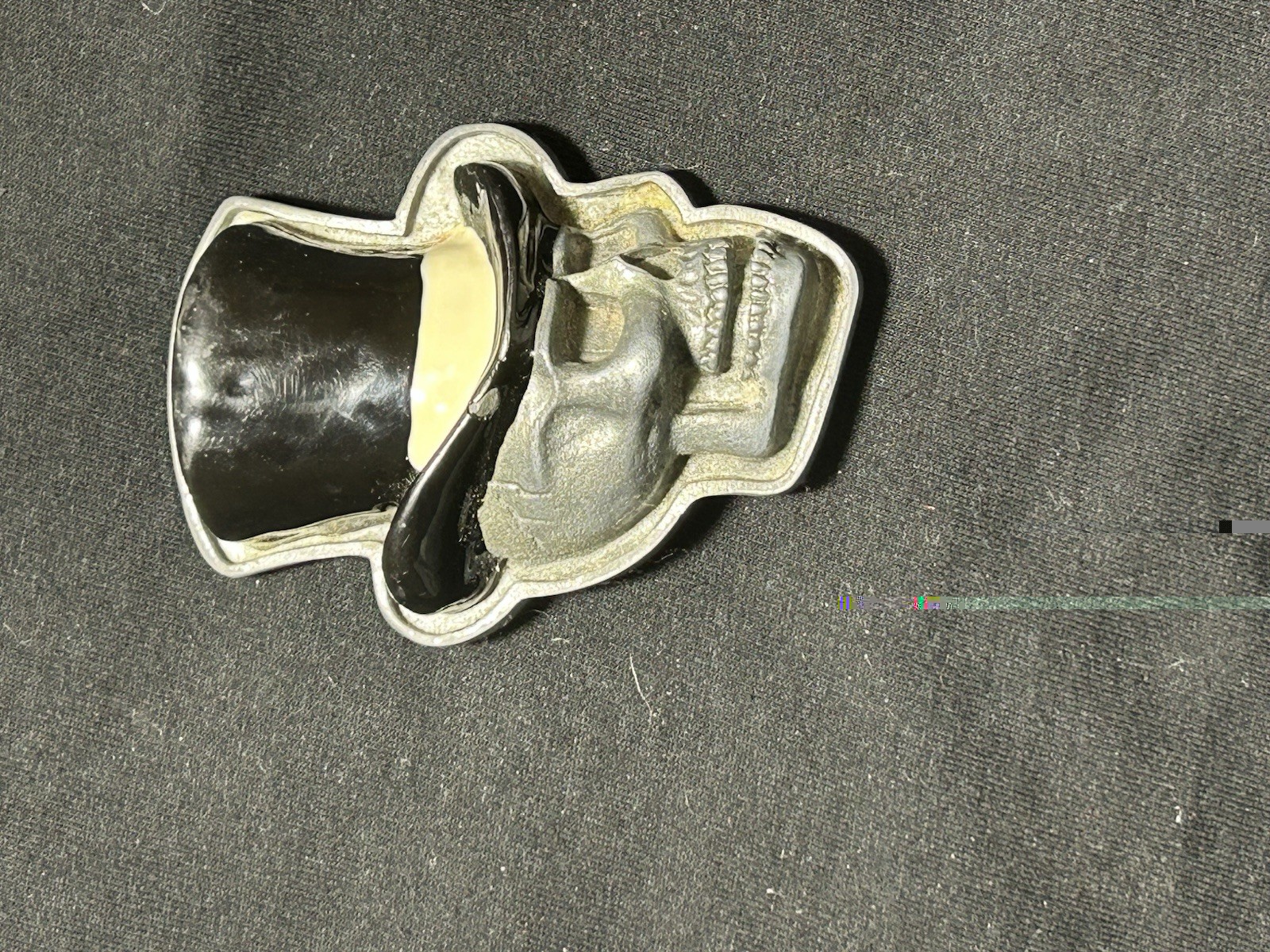 Skull With Top Hat Belt Buckle