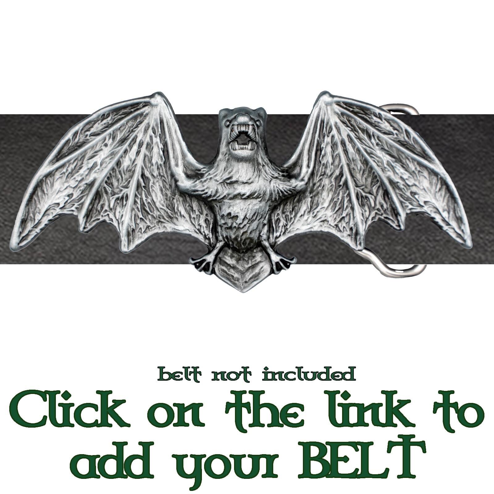 Vampire Bat Metal Belt Buckle Biker UK Bats Gothic Goth