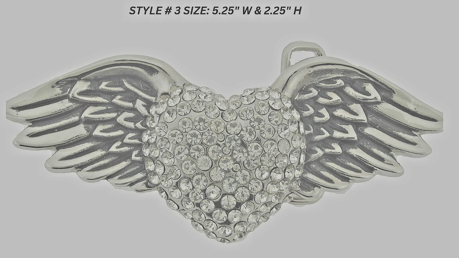 Heart Shaped Belt Buckles Wild at Heart Silver Bling Iced Style Metal Men Women