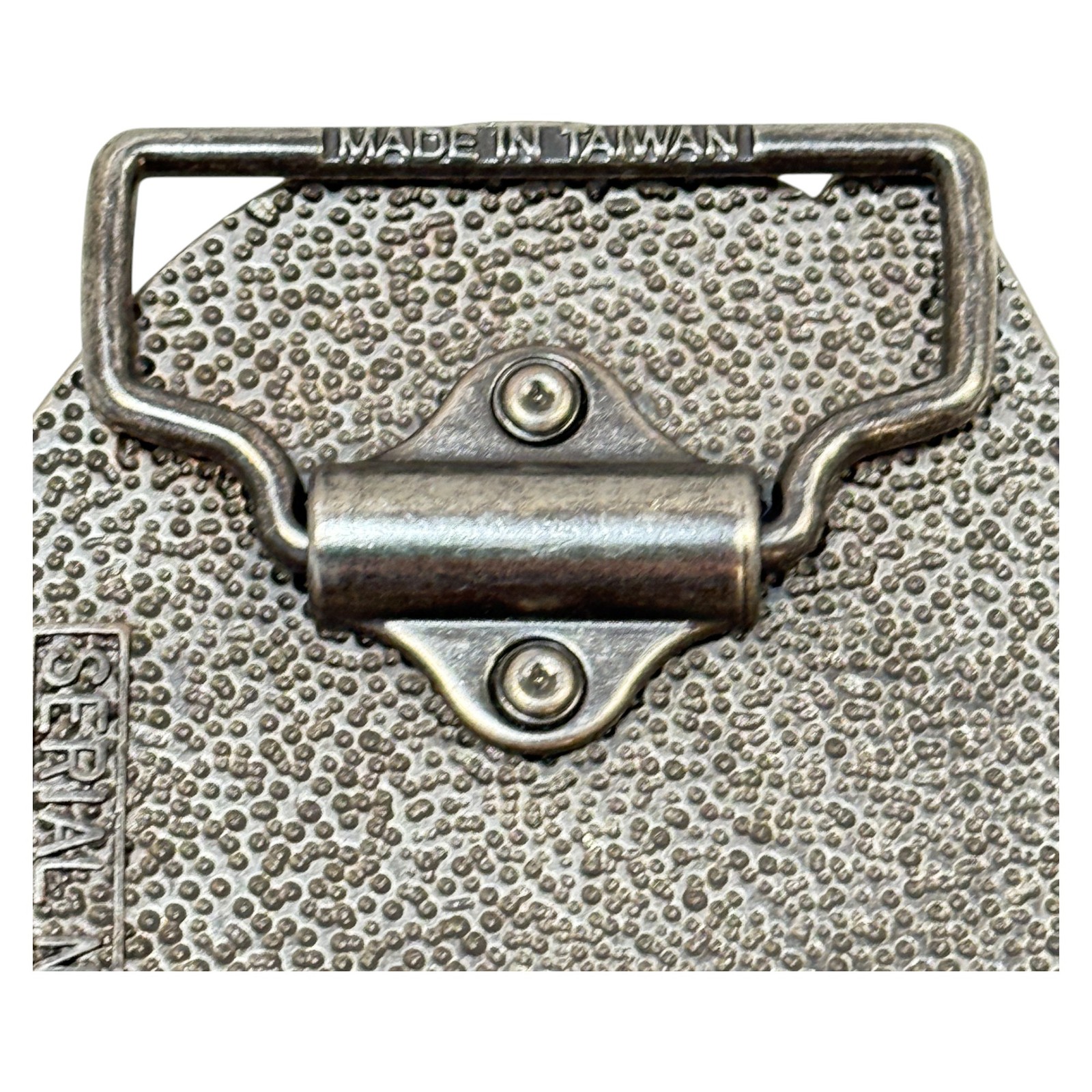 Carpenter Belt Buckle Metal Silver Tone 3.5 Inch Tools