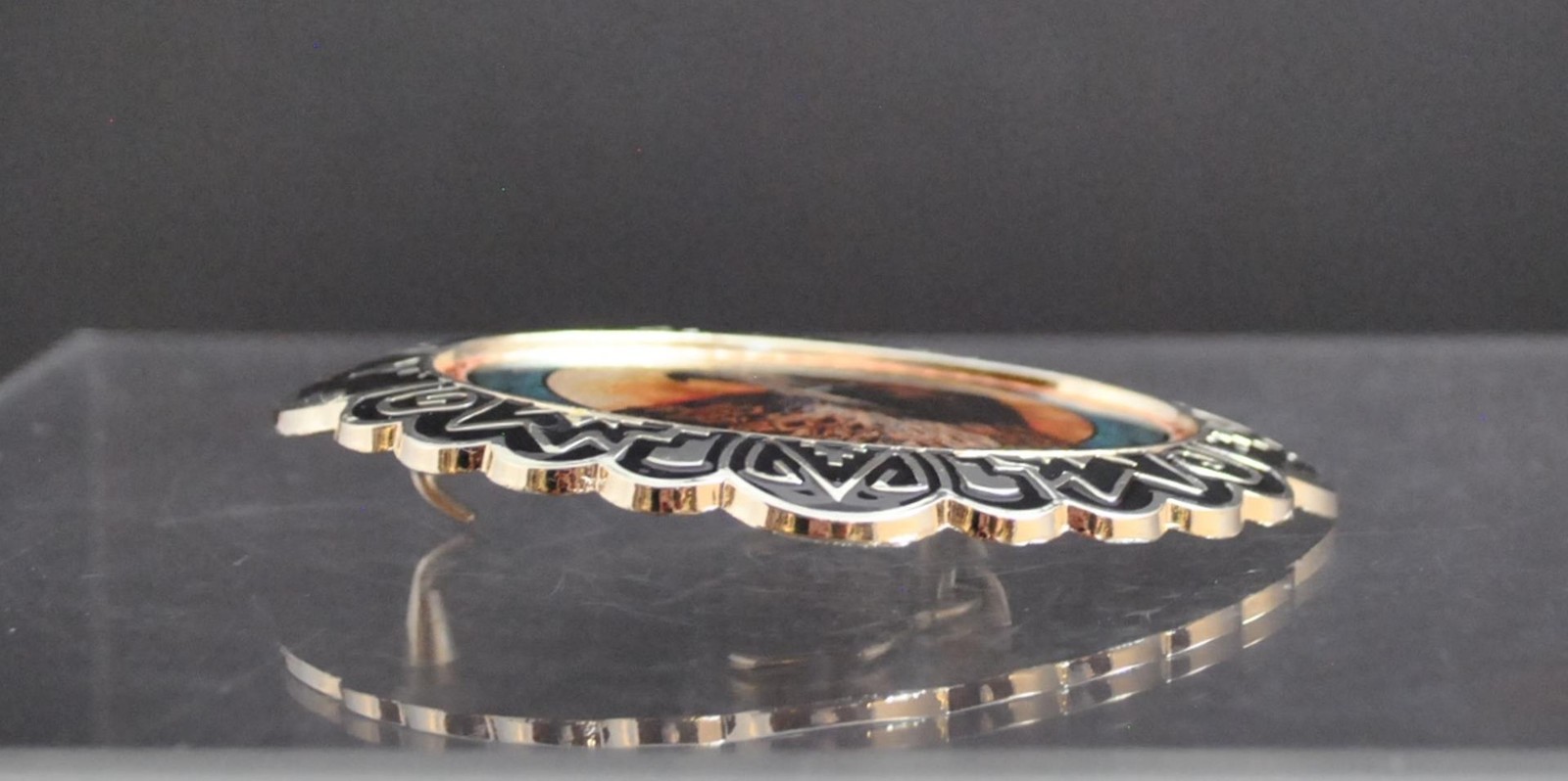 NWOT Eagle Bird Belt Buckle Silver Tone Oxidation Design 4&Prime; G10