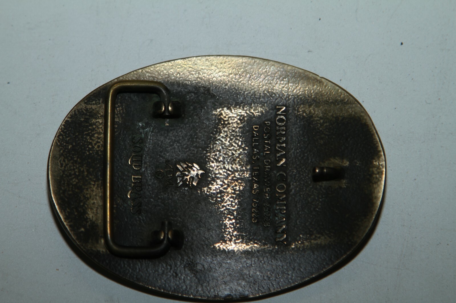 NRA LIFE MEMBER 1985 COLLECTOR&rsquo;S EDIT. SOLID BRASS BUCKLE ~ THE NORMAN FOUNDRY