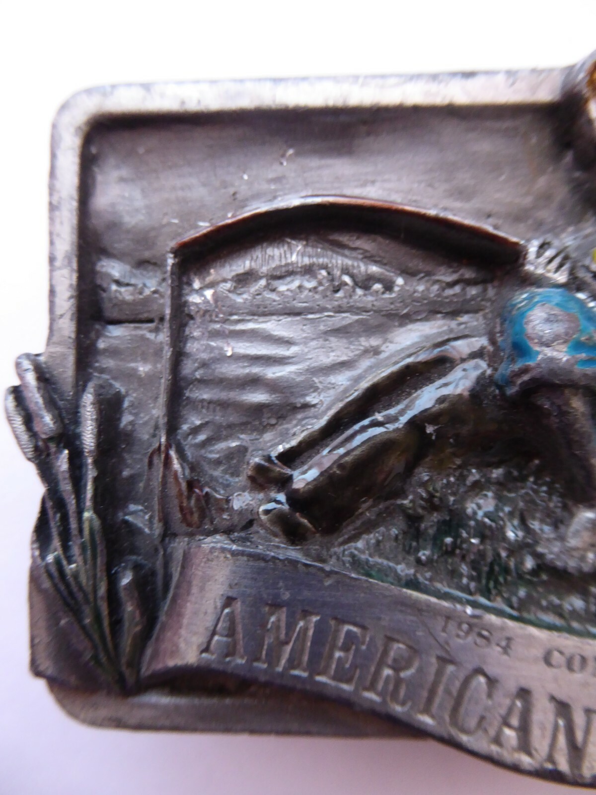 1984 American Fishermen Commemorative Belt Buckle Limited Edition Arroyo Grande