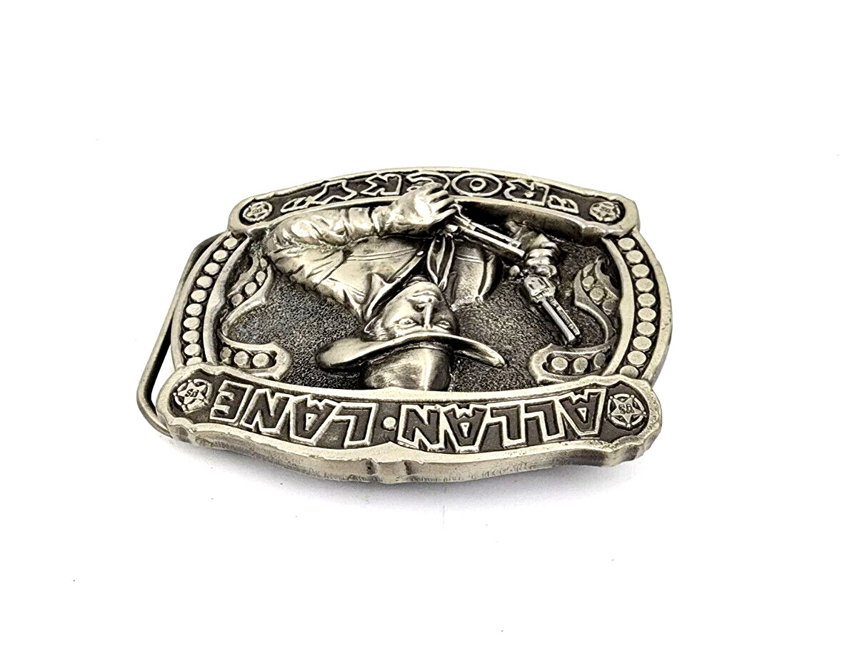 ALLEN LANE “ROCKY” Belt Buckle Western Cowboy Sharpeco