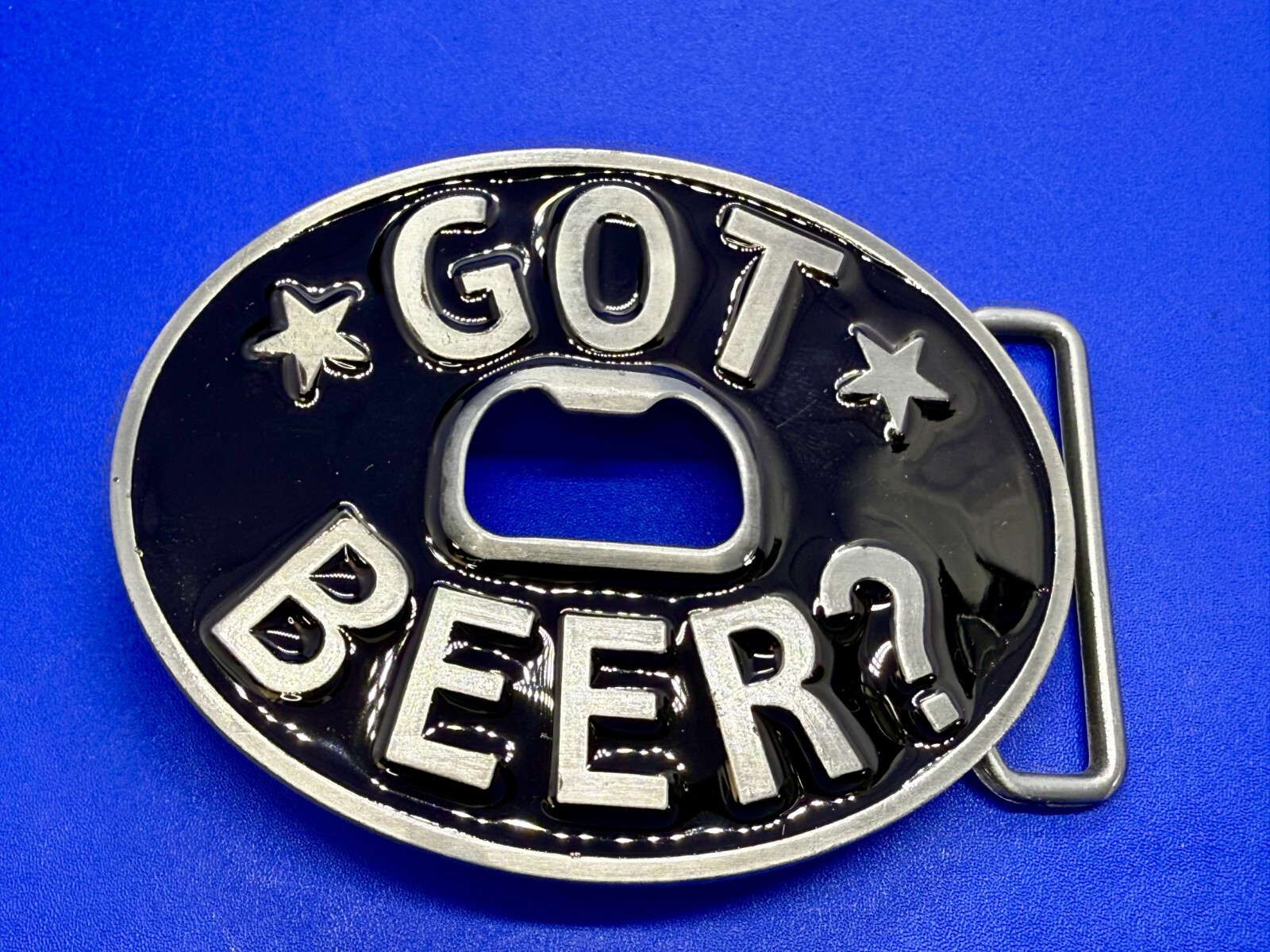 Got Beer? Novelty New Belt Buckle and Bottle Opener – Perfect Bar Pickup Line!