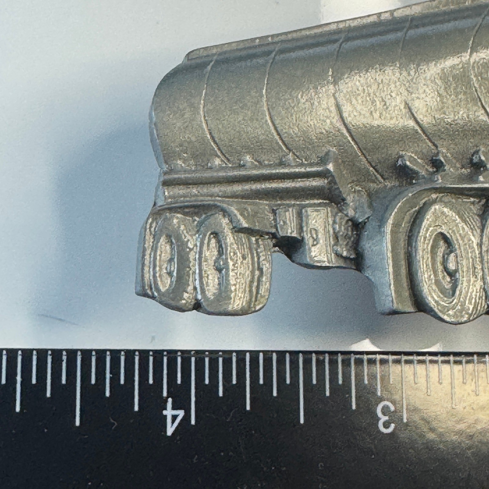 Tanker Truck Belt Buckle Pewter Tone Metal Made in Mexico Reissue