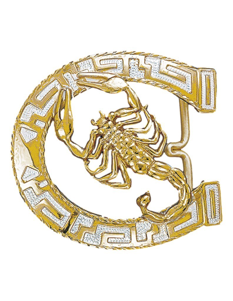 Crumrine Western Belt Buckle Horseshoe Silver Bronze Black C10881