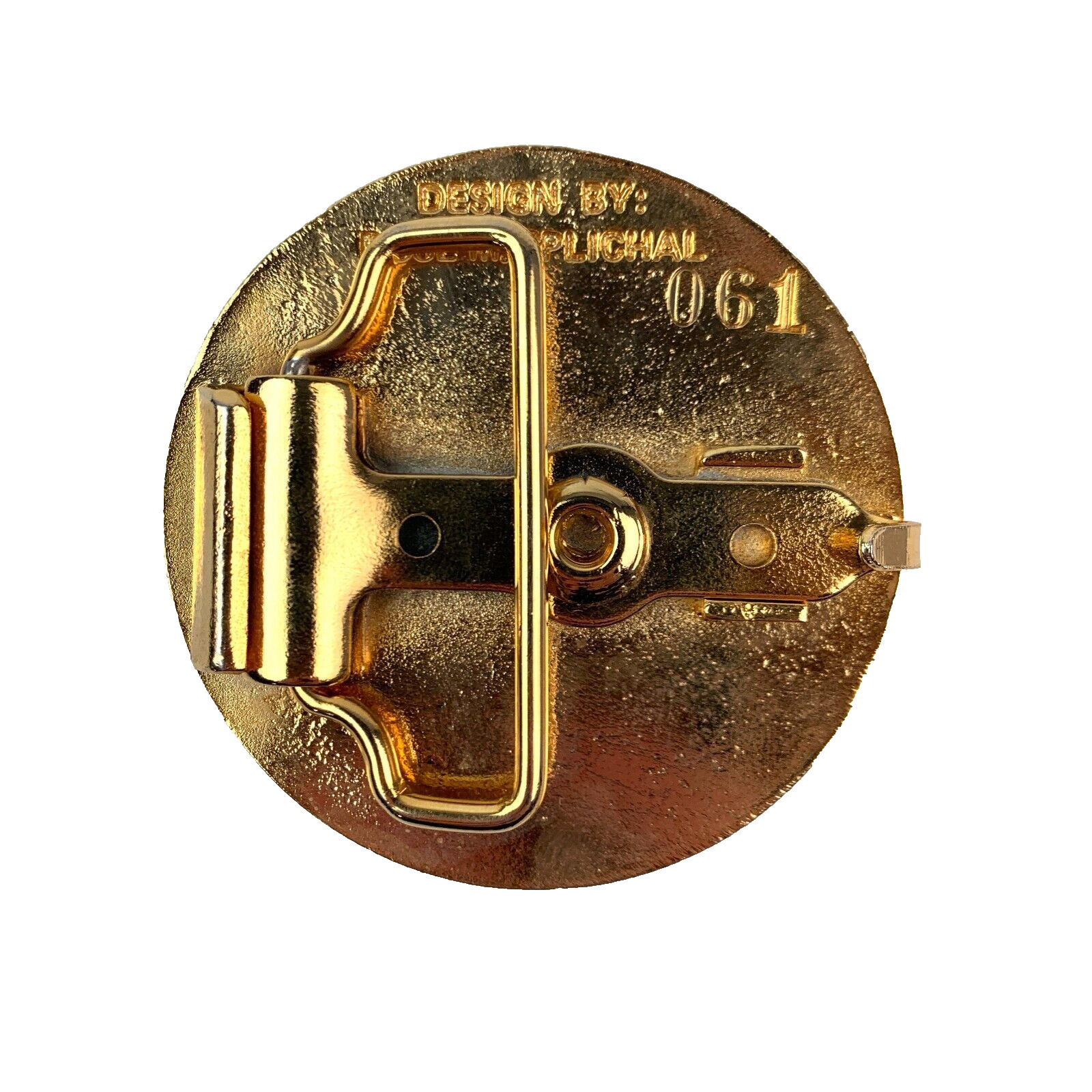 Centennial Kolache Festival Munden Kansas 1987 Gold Tone Belt Buckle #61