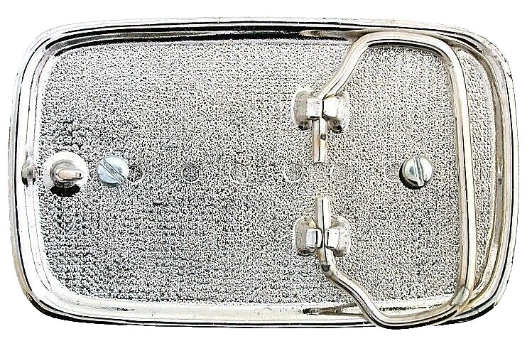Silver Color Black Weave 40×30 Oval Lapis Cabochon Gem Belt Buckle EPBB123/3523