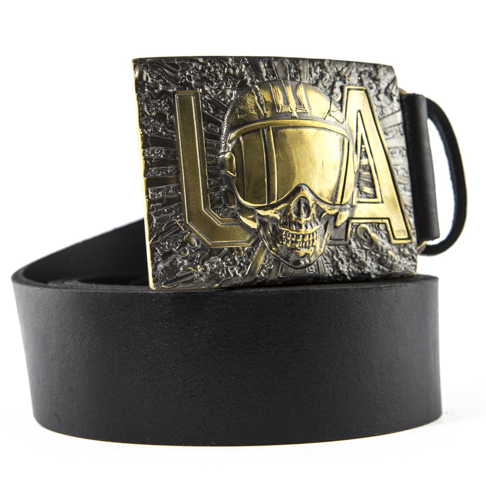 Aviator solid brass belt buckle, The Ghost of Kyiv, Ukrainian aviator buckle