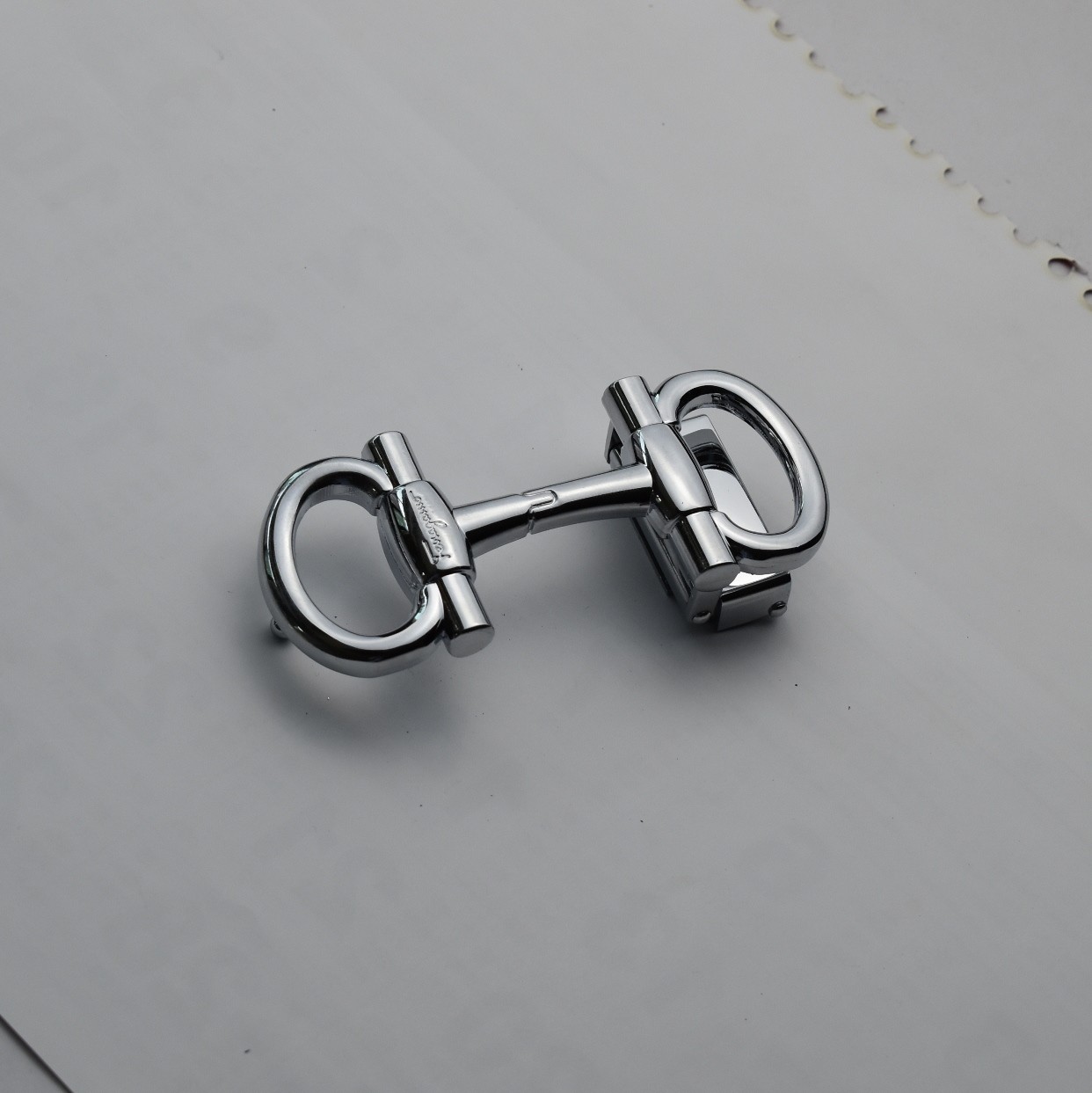 Salvatore Ferragamo Alloy Belt Buckle Silver for 3.5cm leather strap Unisex