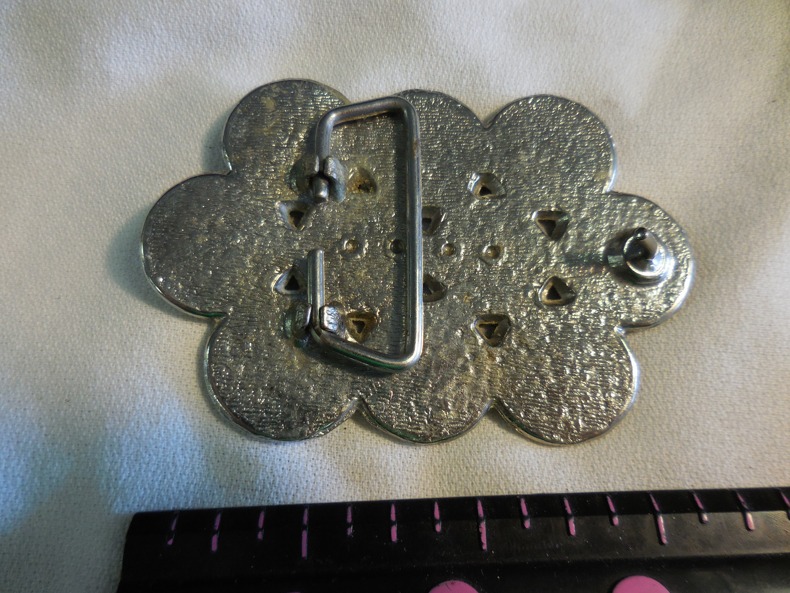 BUFFALO NICKELS BELT BUCKLE front post is off