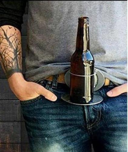 Beverage Pop Can Bottle Holder Religious Cross Belt Buckle Buckles