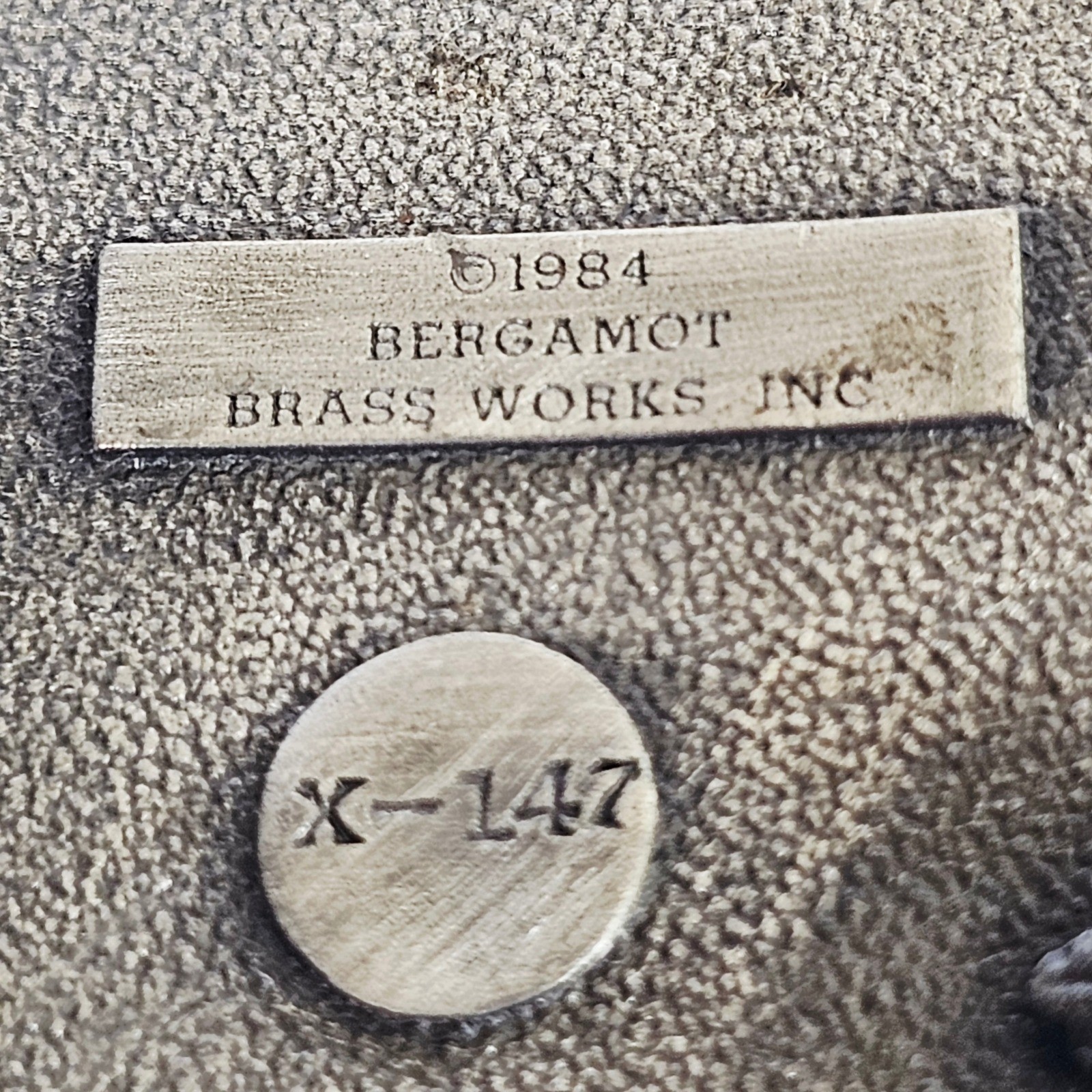 1984 Bergamot Brass Works Shriners Masonic Belt Buckle Red Enamel X-147 Vintage