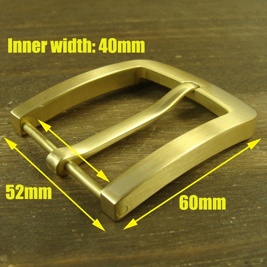 Solid Brass Single Tongue Pin Hippie Belt Buckles for 38mm width belt XH109