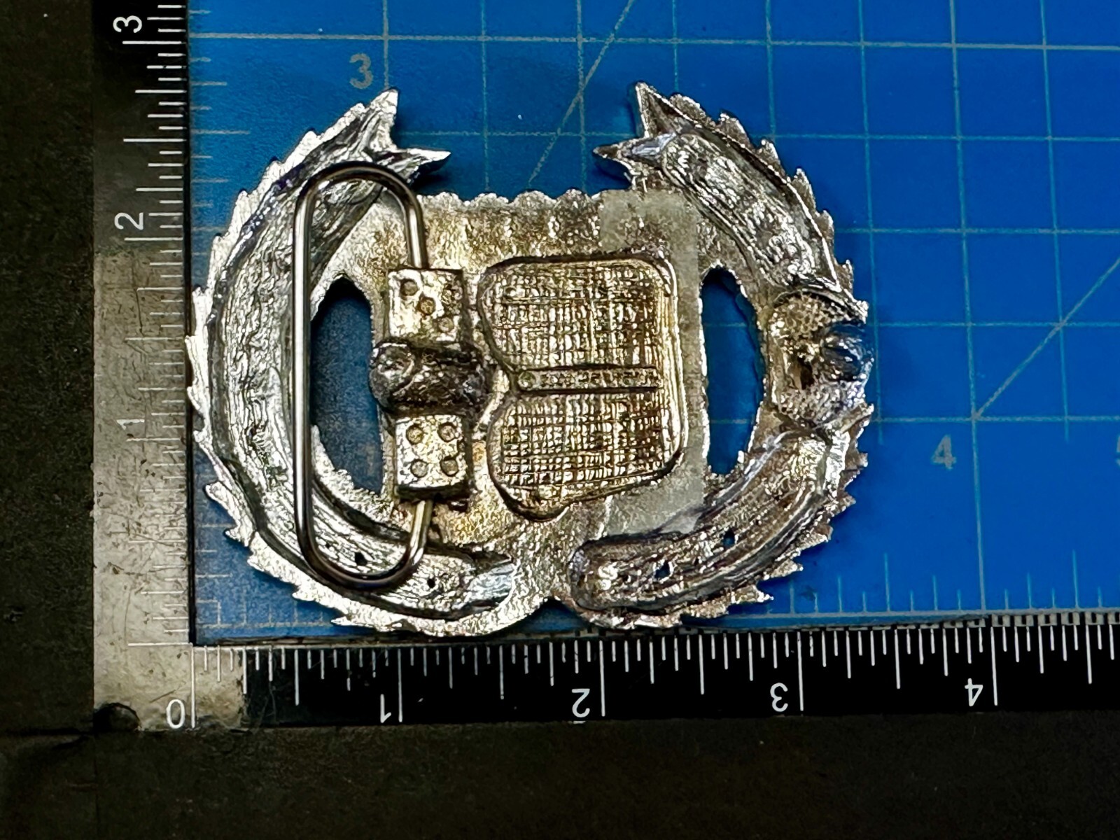 Cadillac Style Crown & Leaf Symbol Silver Tone Cutout Belt Buckle – 2002 Mobtown