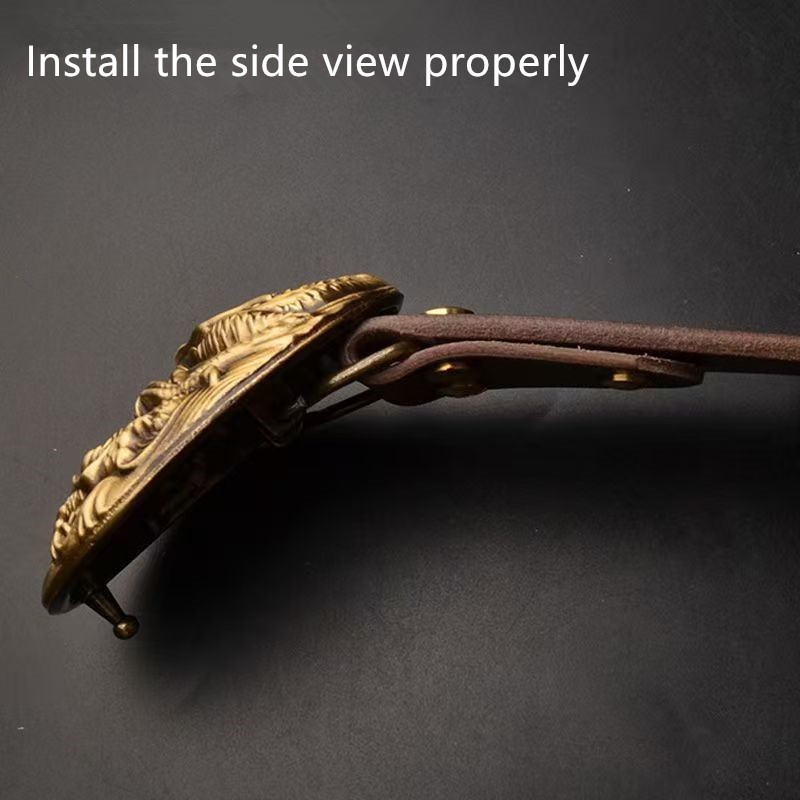 Yuhua Dragon Belt Head Brass Belt Buckle Head Men&rsquo;s Outer Wear Smooth Buckle