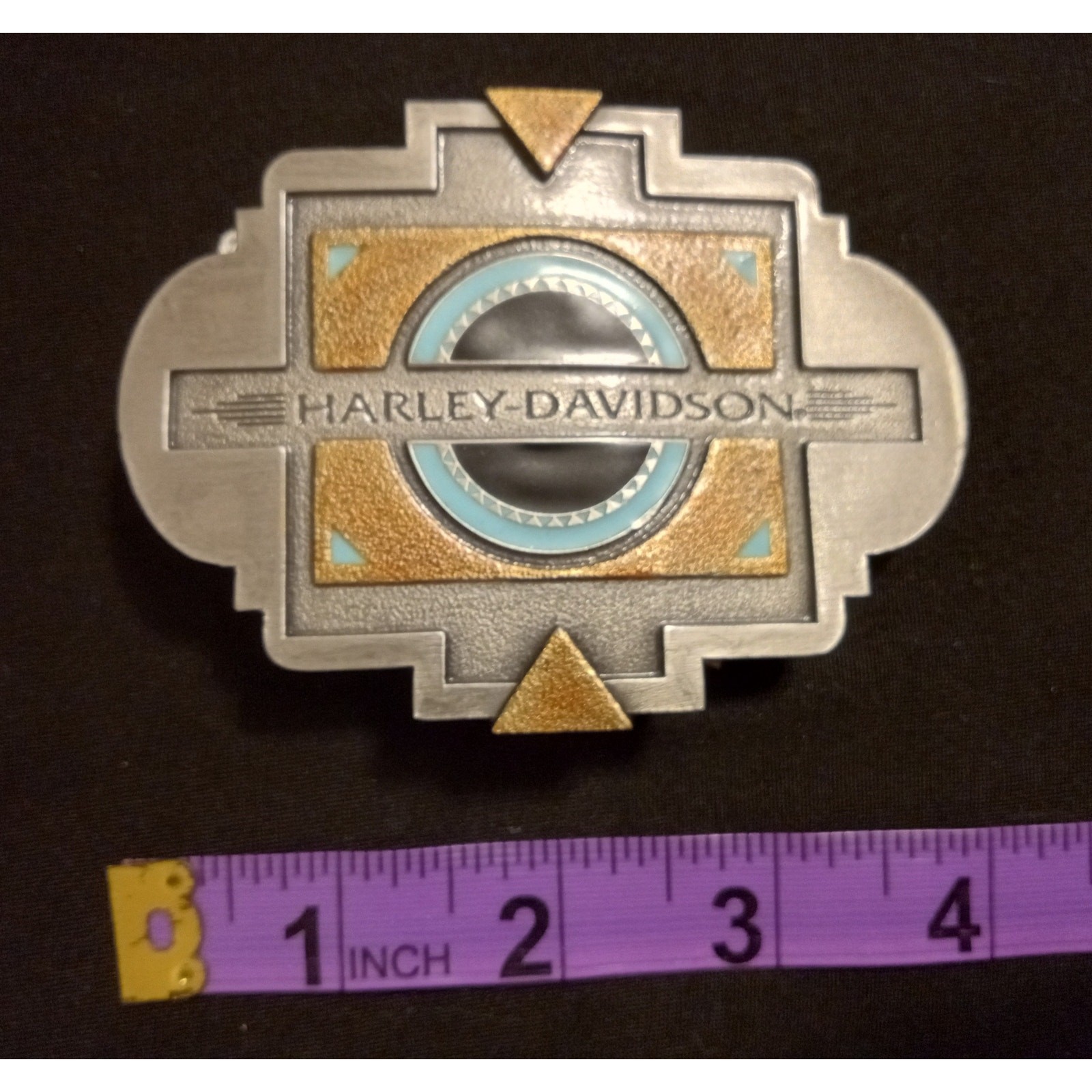 Vintage 1996 Harley-Davidson Black Sun BKL S.W. Belt Buckle NIB Made in USA