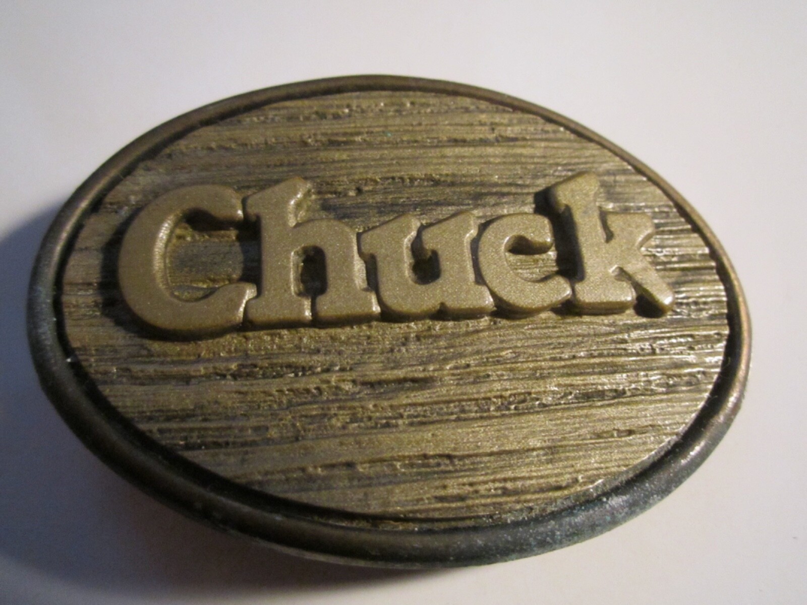 CHUCK « NAME » BELT BUCKLE BY ODEN- GW-13