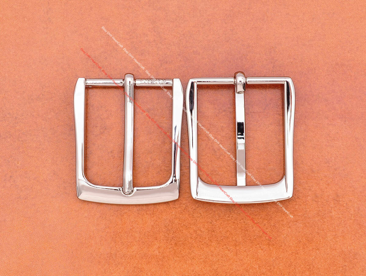 Casual Silver Single Prong Pin Buckle Leathercraft Men Replacement Buckle 30mm
