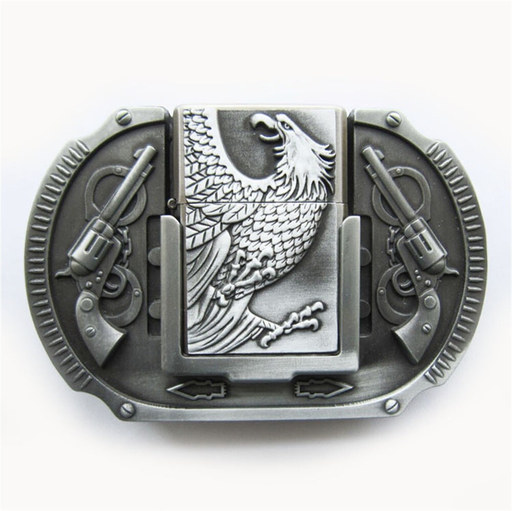 Vintage Style Western Eagle Wildlife Lighter Belt Buckle also Stock in the US