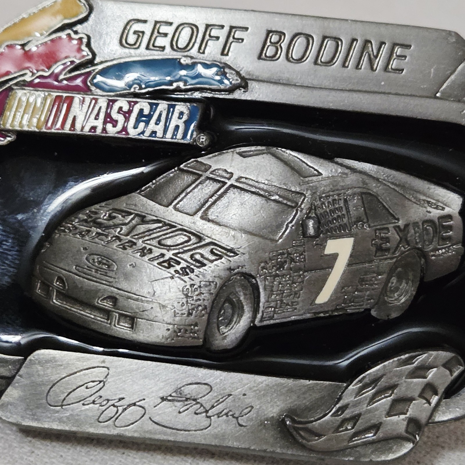 Belt Buckle – Nascar Geoff Bodine limited edition #721 made in USA