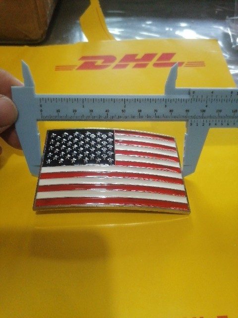 AMERICAN FLAG STARS & BARS U.S.A. Metal Belt Buckle