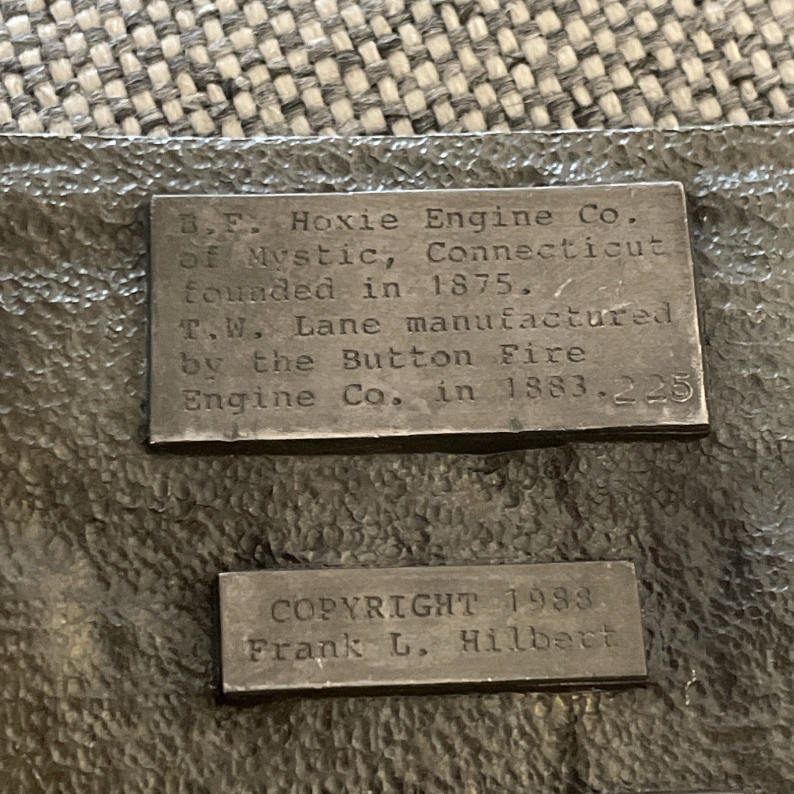 80S FIRE DEPARTMENT FIREFIGHTER TRUCK ENGINE BELT BUCKLE mystic Connecticut