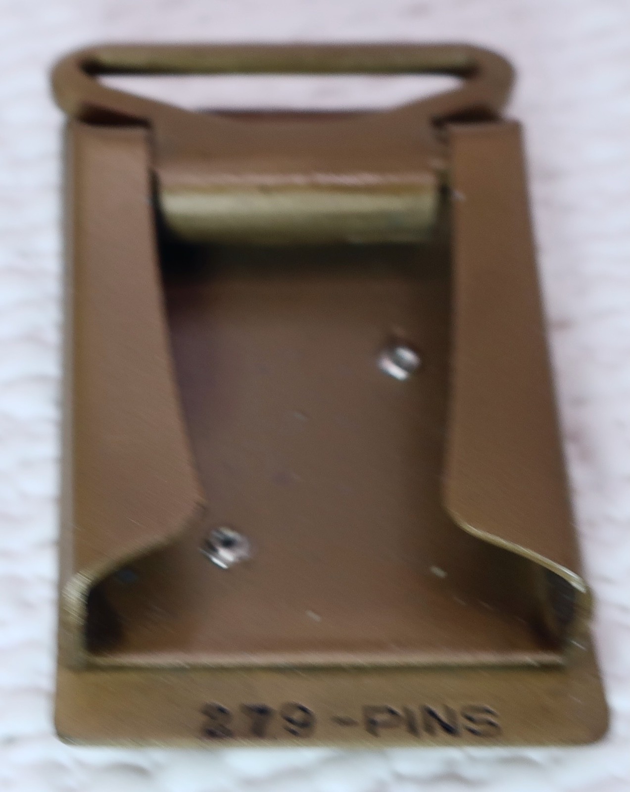 Vintage 1957-1958 American Bowling Congress Merit Award Brass Belt Buckle w Case