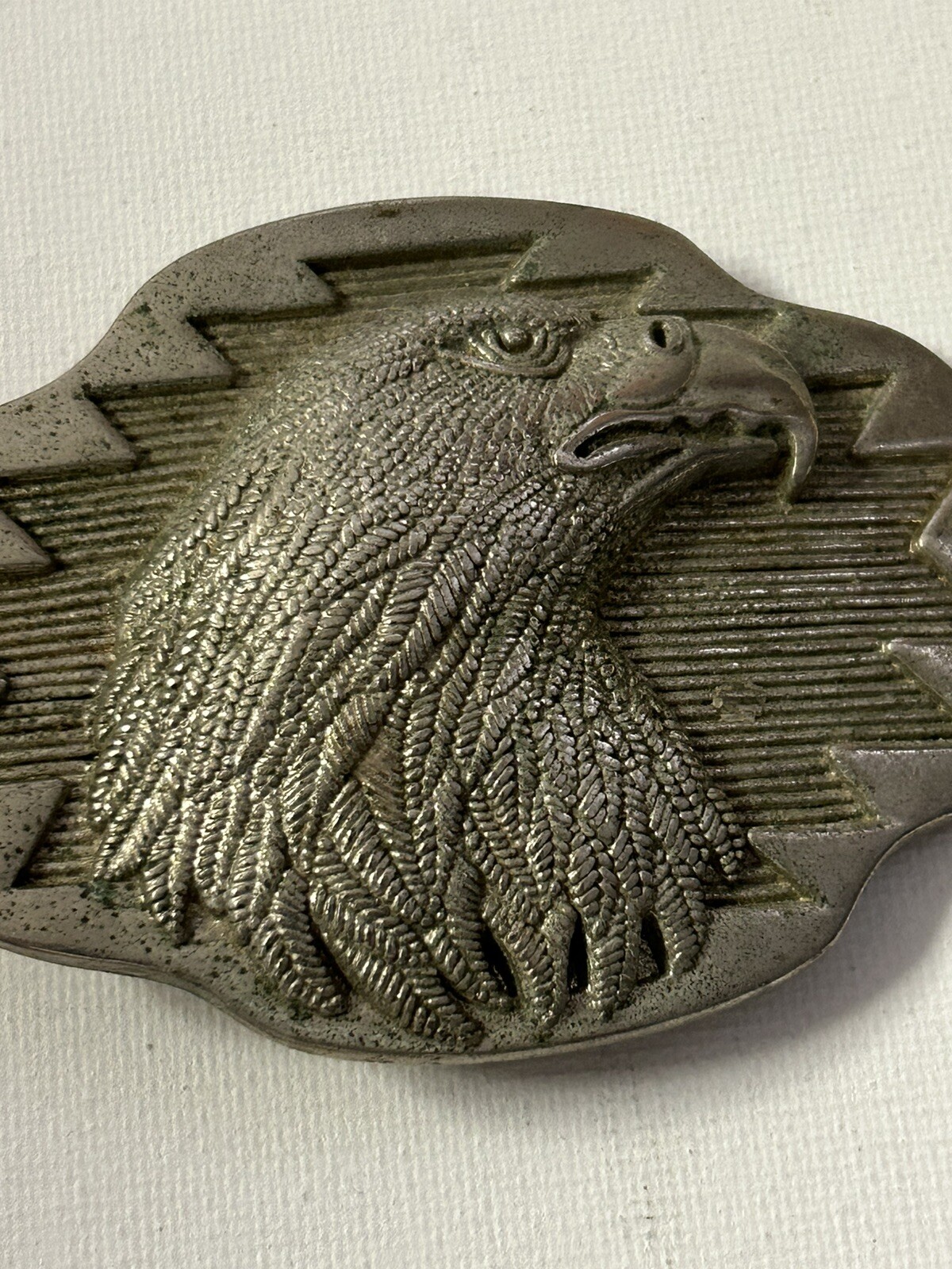 Pewter Color Eagle 3-D Belt Buckle