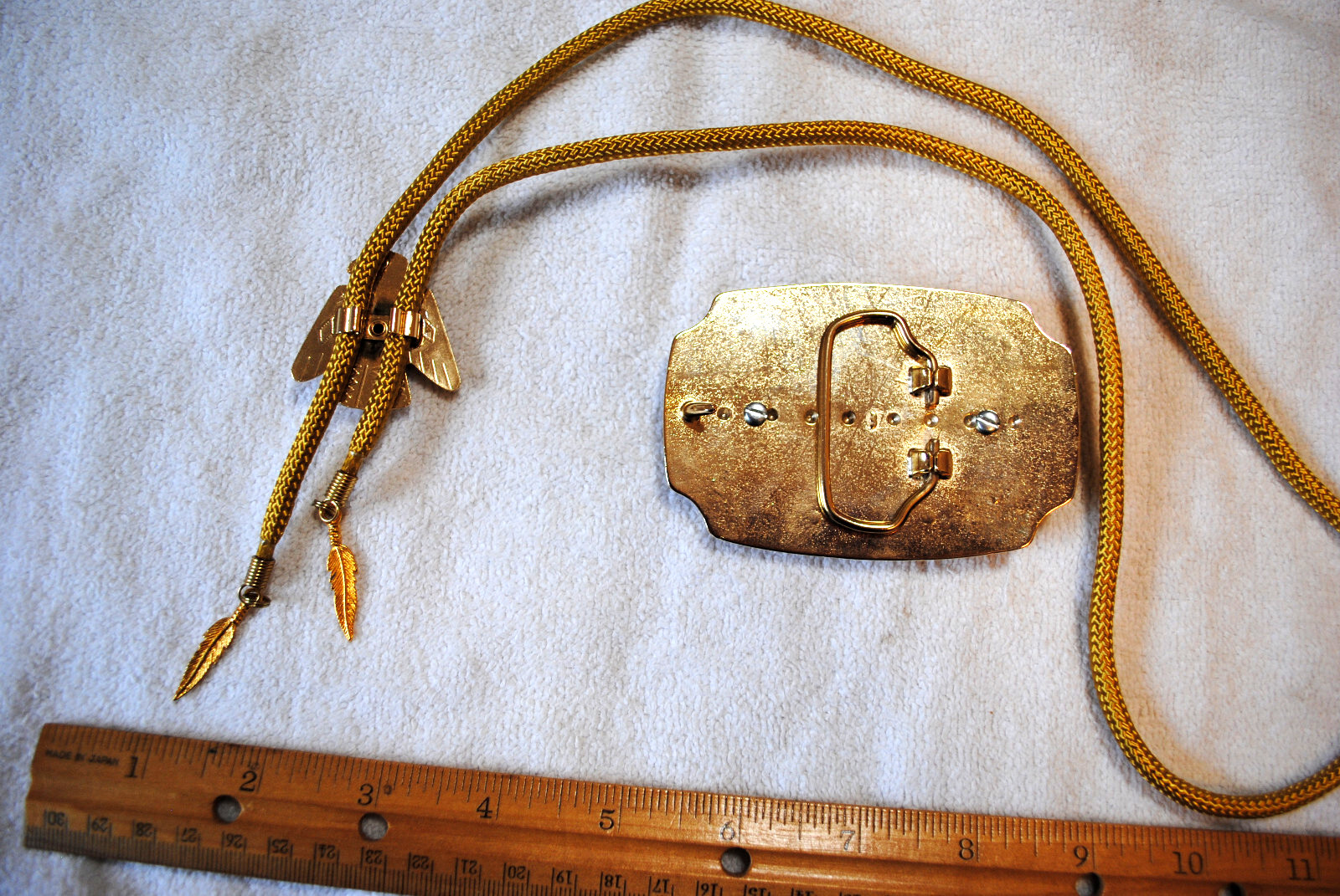 Western Belt Buckle and Bolo Set