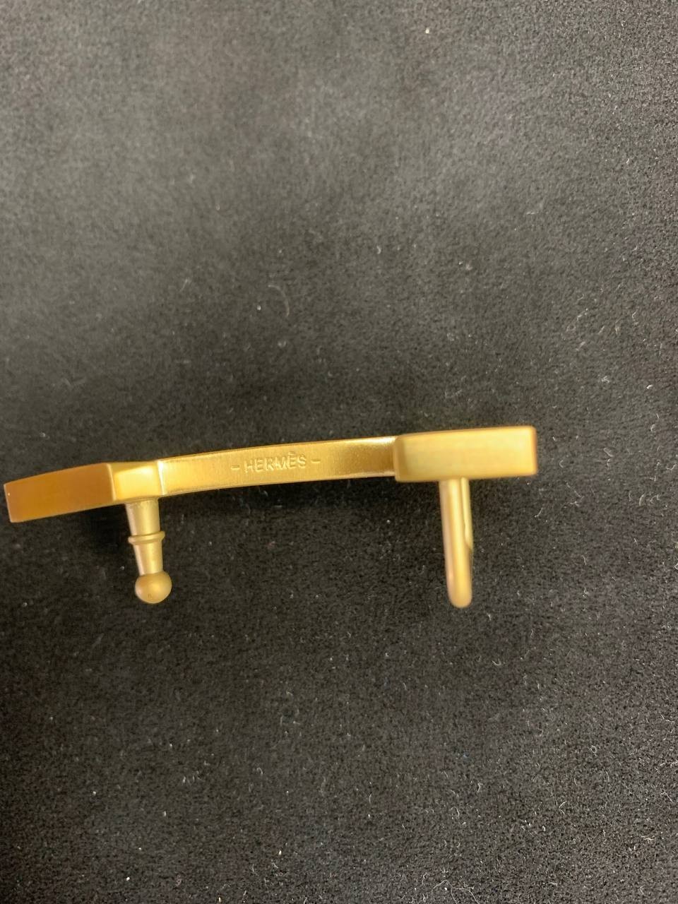 H Logo Belt Buckle 32mm 1.25&Prime; Unisex Gold