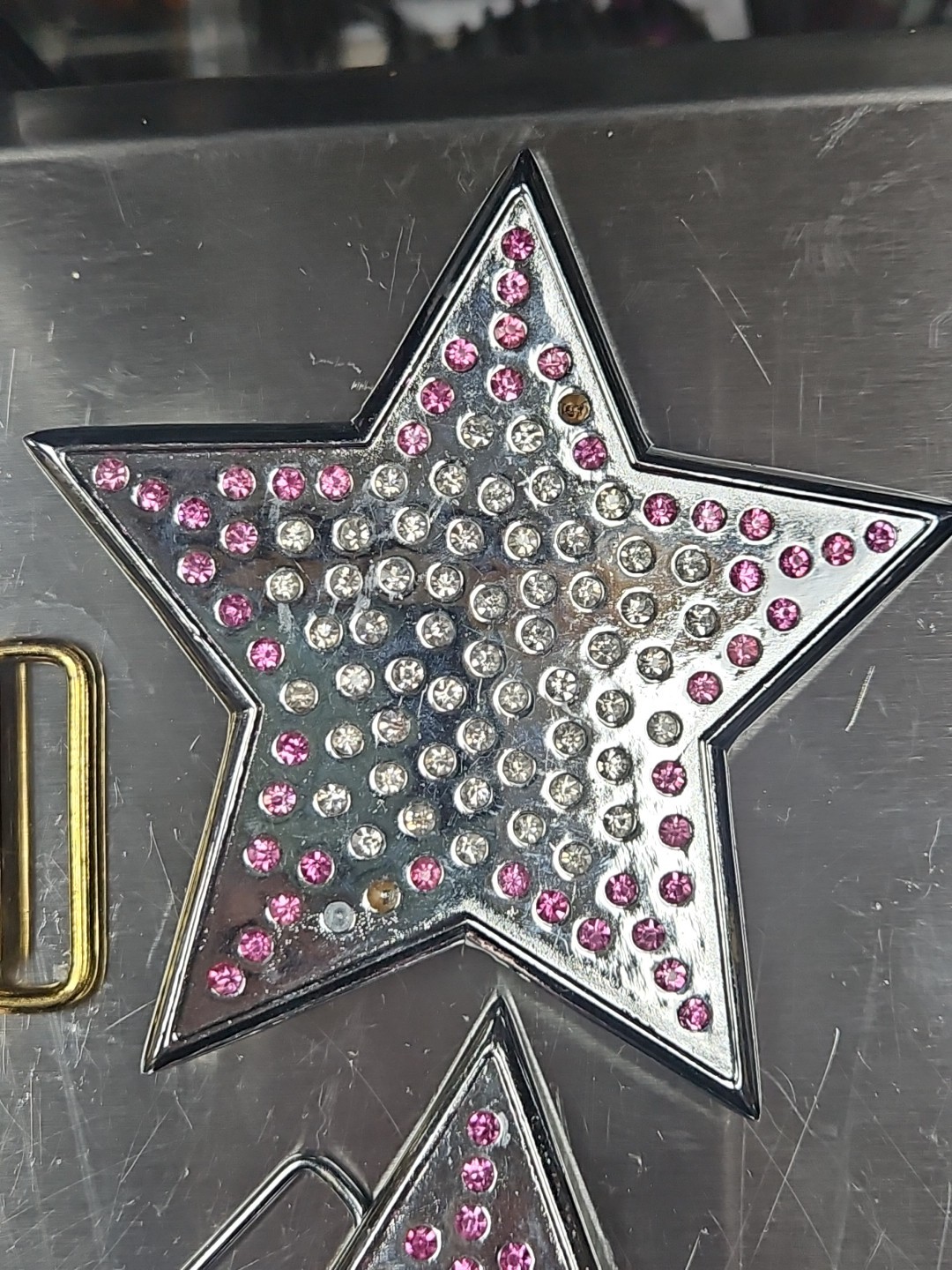 Vintage LOT OF 20 belt buckles 2000s Chrome BRASS metal Some New Some Old LotE