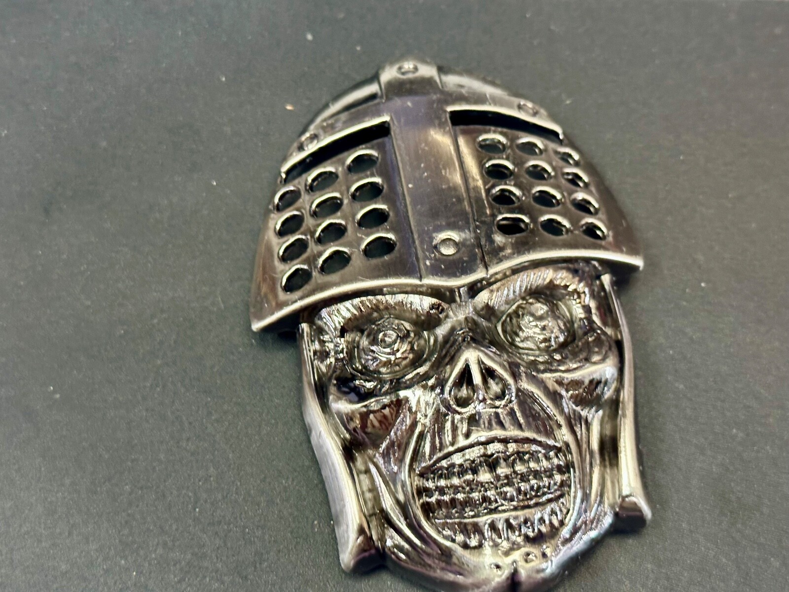 Knights Helmet & Skull Belt Buckle Medieval Armor Design Belt Buckle