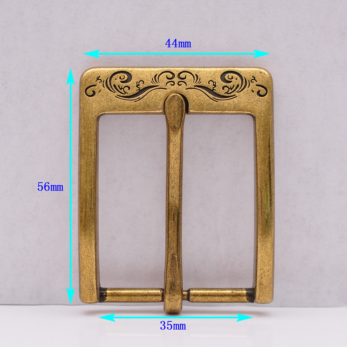 Casual Brass Single Prong Pin Leathercraft Men Replacement Leather Buckle 35mm
