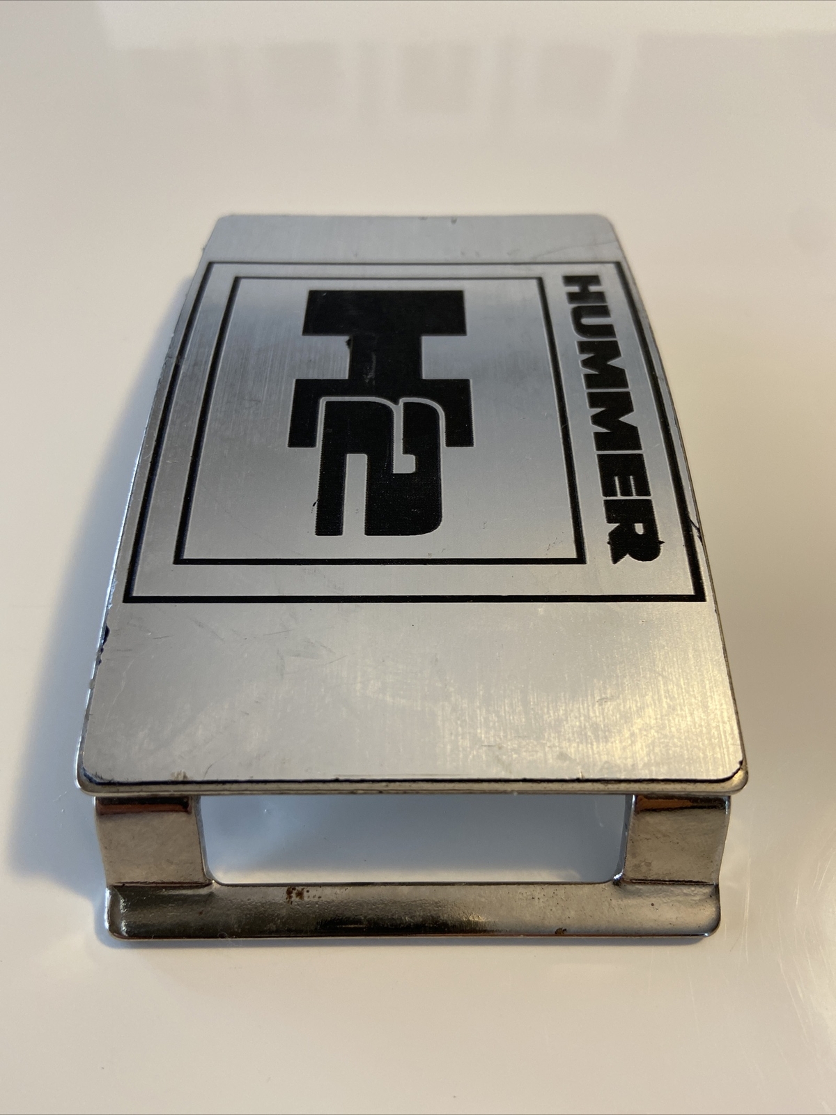 GM Officially Licensed Hummer H2 Belt Buckle for 1.5&Prime; Belt 3.75&Prime; x 2.5&Prime; Front