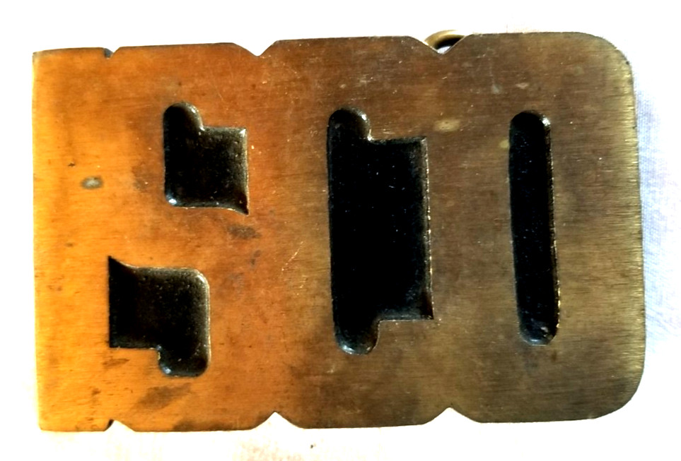 ISCO Brass Union Worker Trade Belt Buckle Provo Utah Dynabuckle VTG Occupations