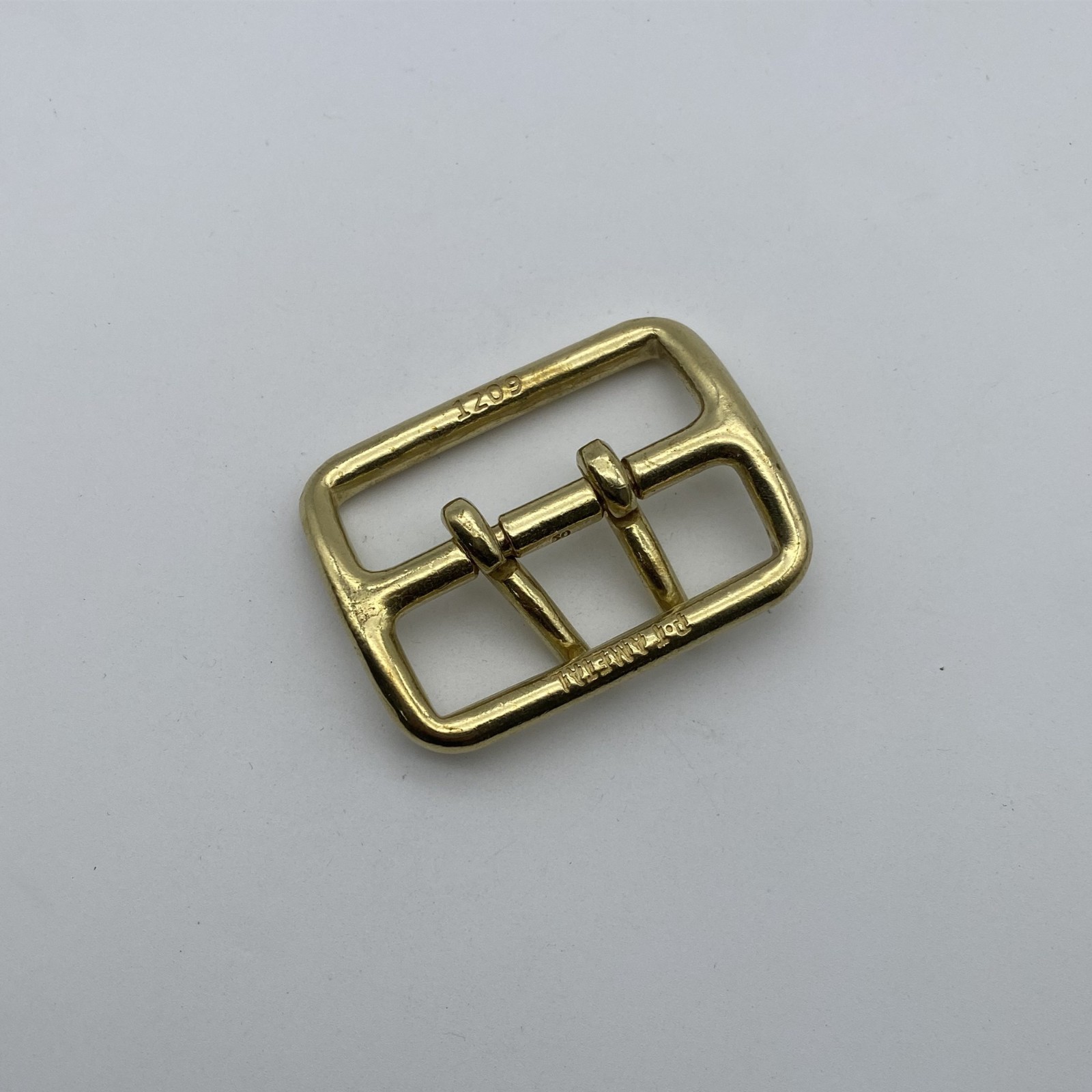 50mm Brass Buckle Sam Browne Double Prong Buckle Leather Belt Buckle