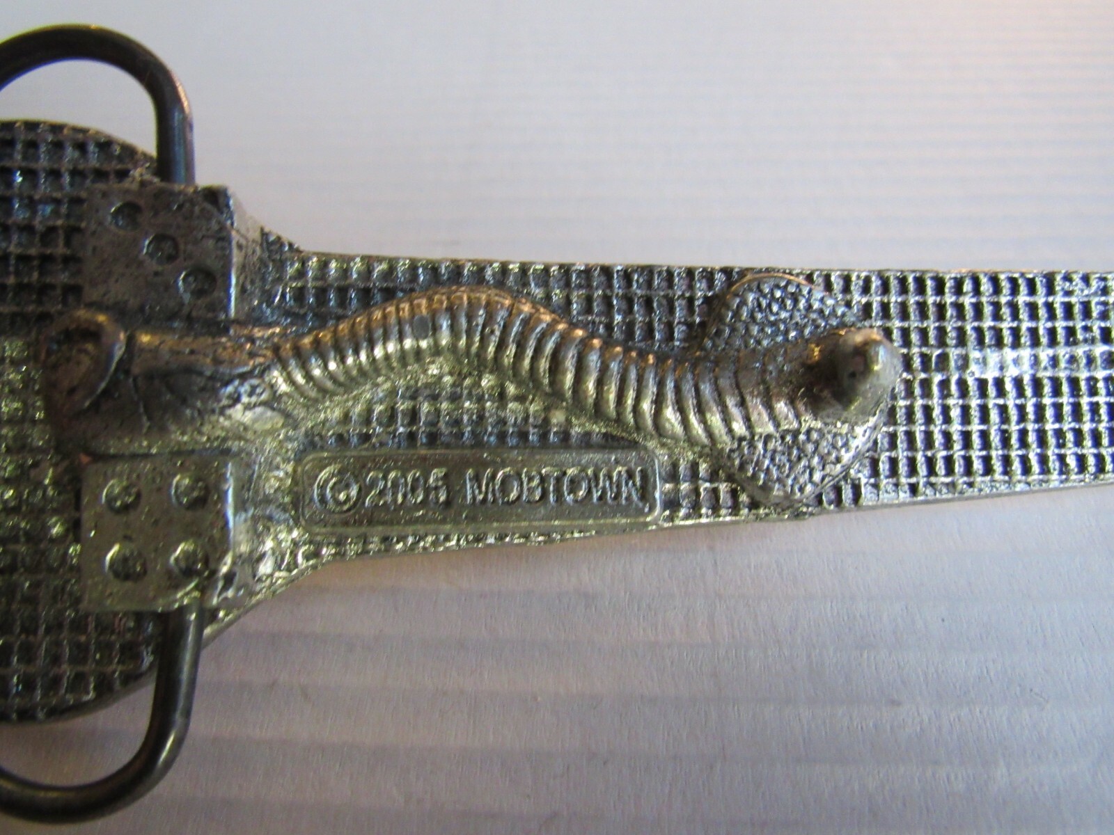 2005 MICROPHONE MUSIC COBRA DICE Belt Buckle MOBTOWN CHICAGO USA !