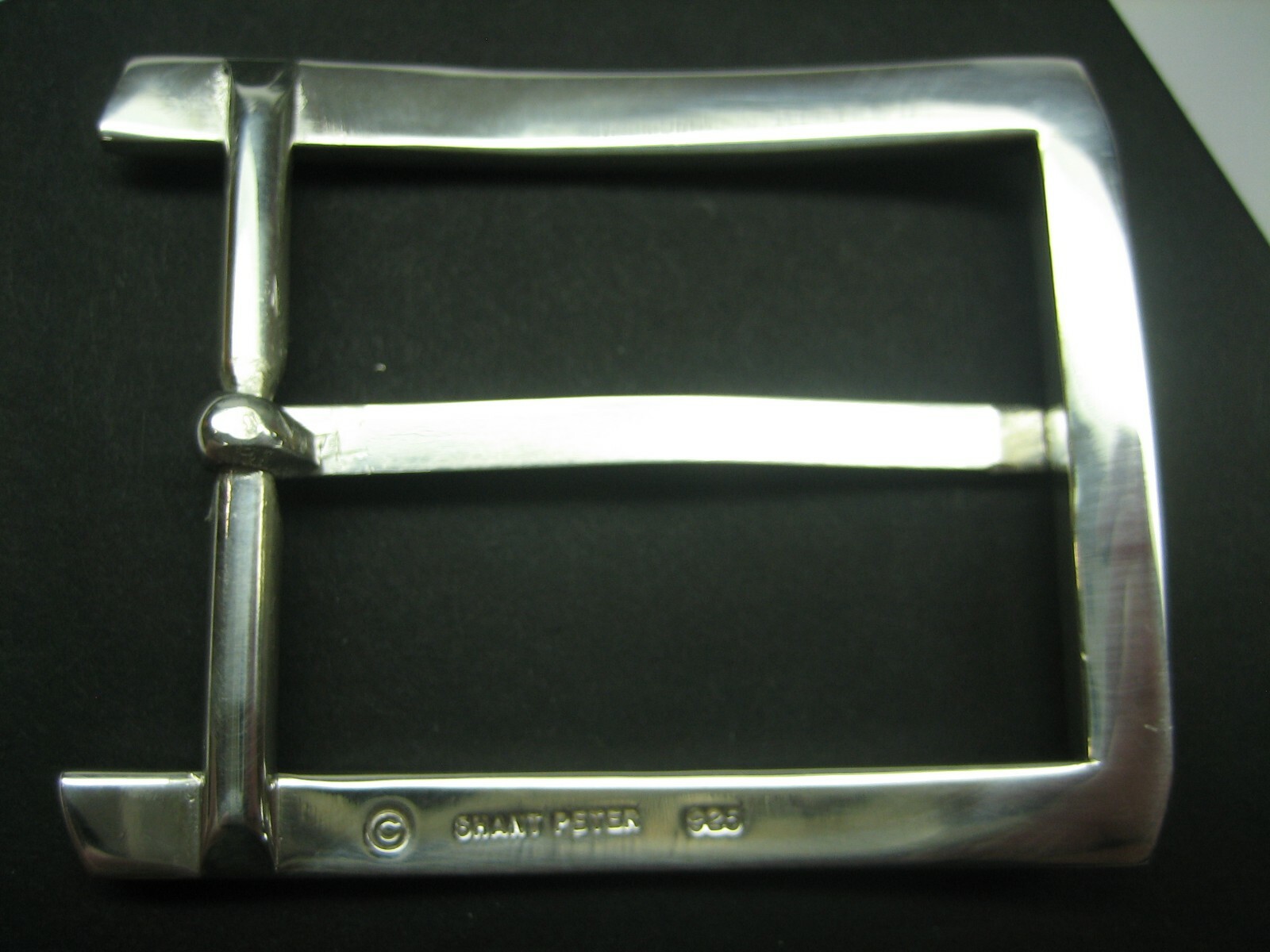 STERLING SILVER 925 BUCKLE AVAILABLE FOR 1&Prime; 1-1/8&Prime; 1-1/4&Prime; 1-3/8&Prime; 1-1/2&Prime; BELTS