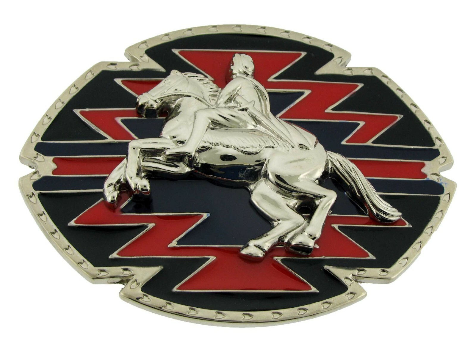 Floral Aztec Design Belt Buckle Men Metal Cowboy Texas Usa Rodeo Western Fashion