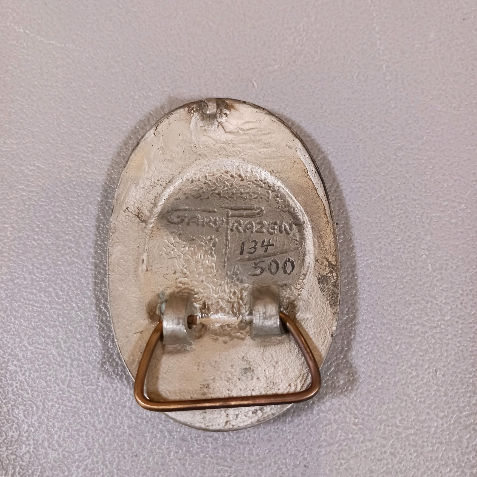 Vntg Diesel Electric Supply Service Company 40 Yrs Belt Buckle 54-94 Gary Praxen