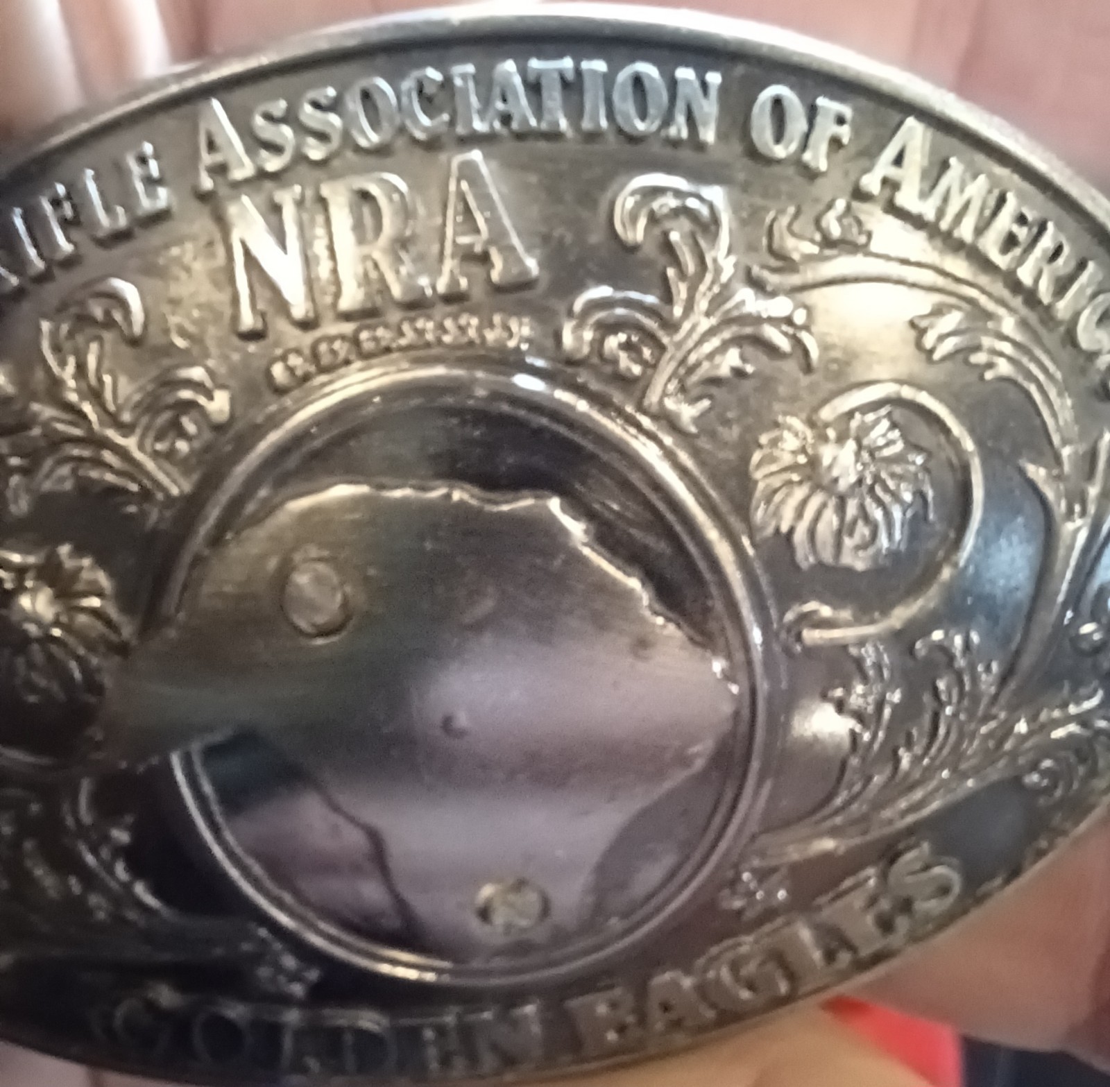 NRA Belt Buckle Golden Eagles