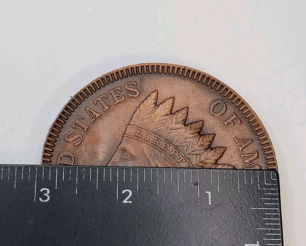 Indian Head Penny 3D Coin Shaped 1877 Replica Metal Belt Buckle • Indiana Metal