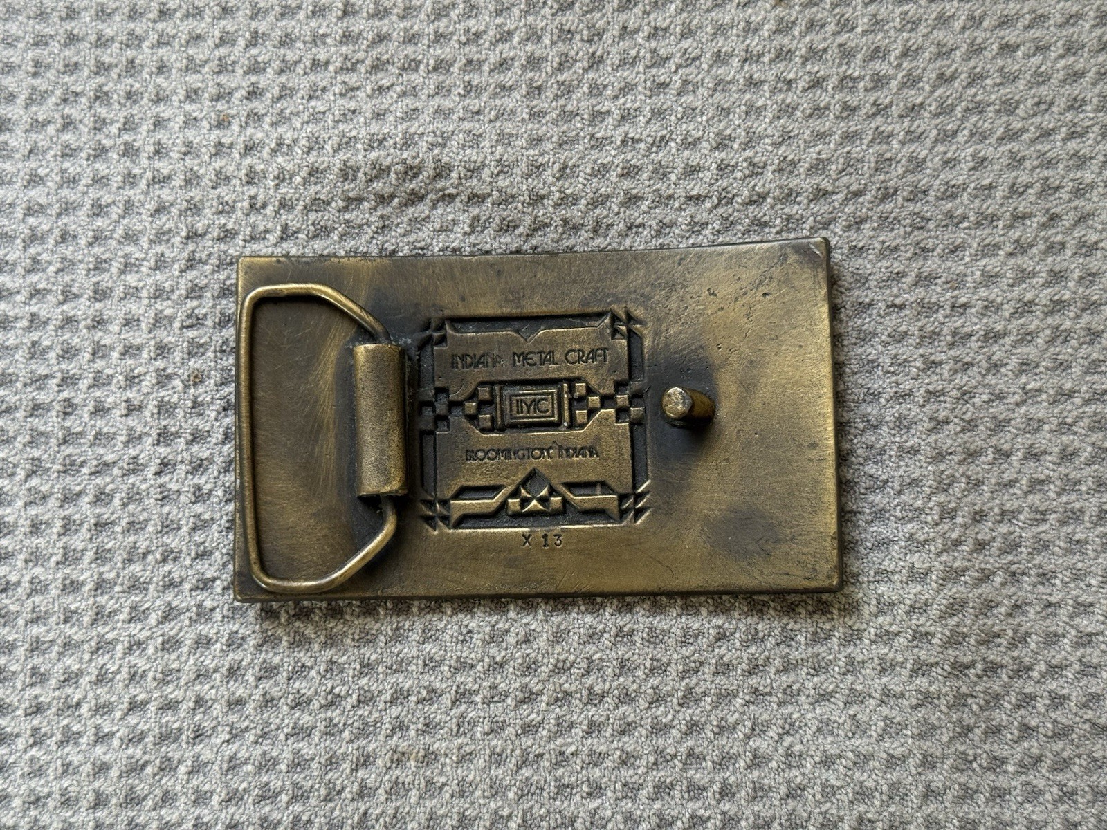 Vintage Indiana Metal Craft Acapulco Gold Belt Buckle Cannabis Marijuana Weed