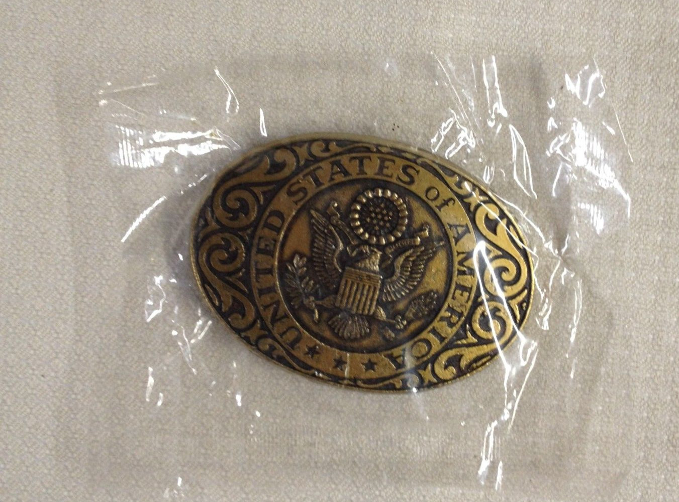 The United States of America Seal Solid Brass Belt Buckle – 2.5 X 3.5 BRAND NEW